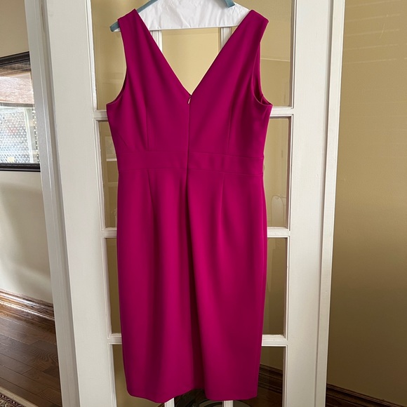 Ivanka Trump Fuchsia dress.   Size 12 midi - Picture 2 of 5